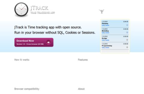 jTrack Java Time Tracking Tool