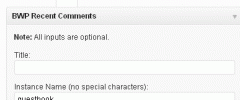 Better WordPress Recent Comments screenshot 1