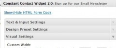 Constant Contact WordPress Widget screenshot 4