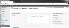 Custom CSS Manager screenshot 1