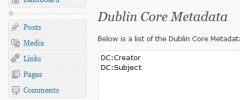 Dublin Core Metadata screenshot 1