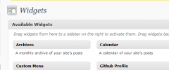 Github Wordpress Widget screenshot 3