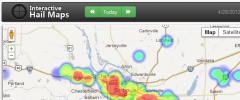 Hail Reports Heatmap screenshot 1