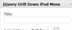 JQuery Drill Down Ipod Menu Widget screenshot 1