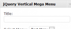 JQuery Vertical Mega Menu Widget screenshot 1