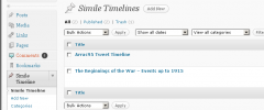 Simile timeline display screenshot 3