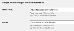 Simple Author Widget screenshot 2