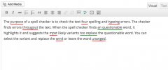 TinyMCE Spellcheck screenshot 1