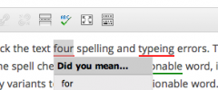 TinyMCE Spellcheck screenshot 2