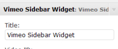 vimeo sidebar widget screenshot 1