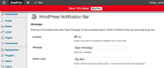 WordPress Notification Bar screenshot 2