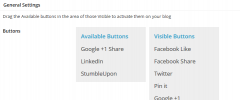 WordPress Social Ring (Facebook Like, Google +1, ReTweet, LinkedIn and Pin It) screenshot 1