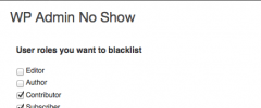 WP Admin No Show screenshot 1