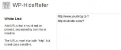 WP-HideRefer screenshot 1