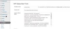 WP Subscriber Form screenshot 1