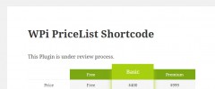 WPi PriceList Shortcode - Create pricelist using shortcode in easy way screenshot 1