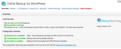 Online Backup for WordPress screenshot 1